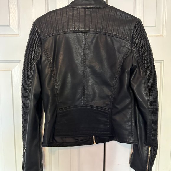 Coalition LA Black Leather Jacket - Picture 5 of 7